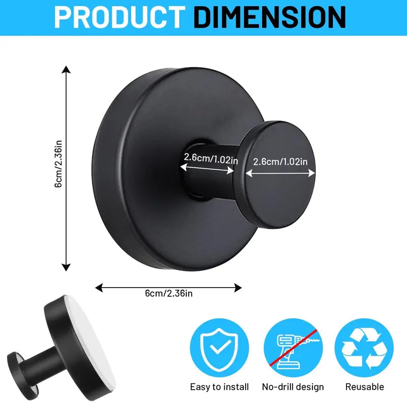 Strong Suction Cup Hooks – Removable, No-Drill Bathroom & Shower Hooks